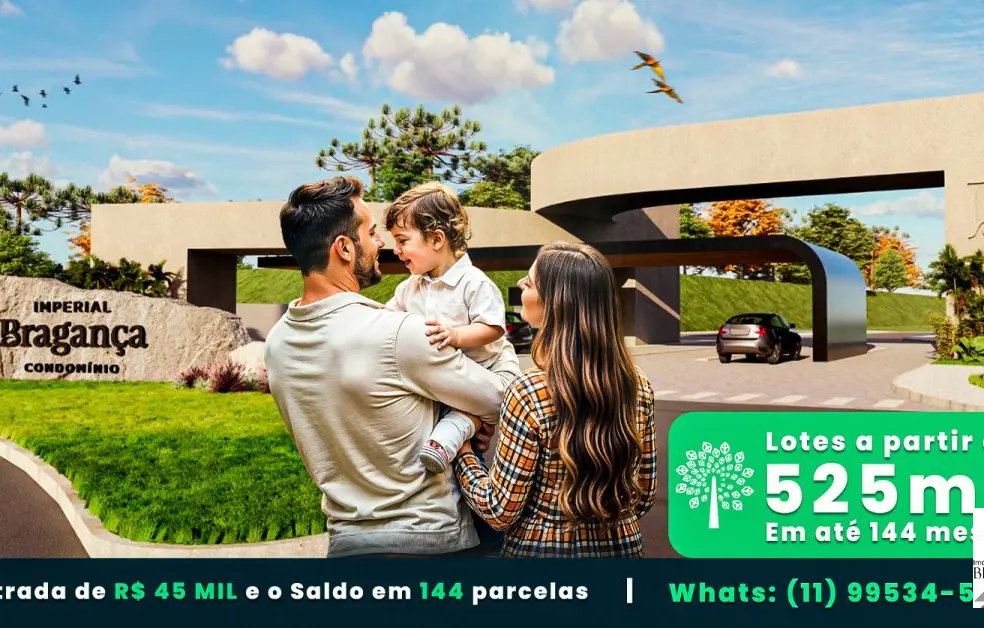 LOTES EM CONDOMÍNIO FECHADO DE ALTO PADRÃO IMPERIAL BRAGANÇA 